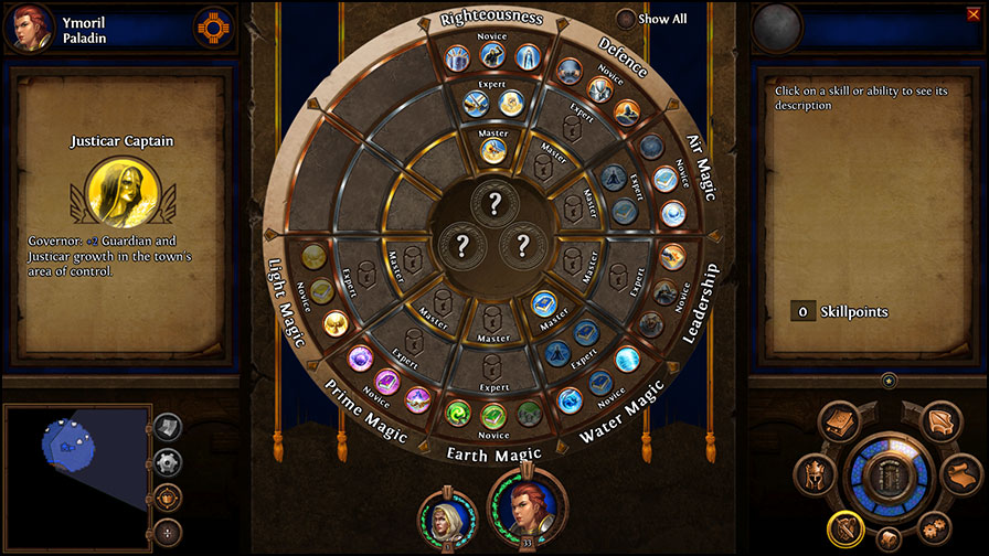 heroes of might and magic 5 tribes of the east skill wheel