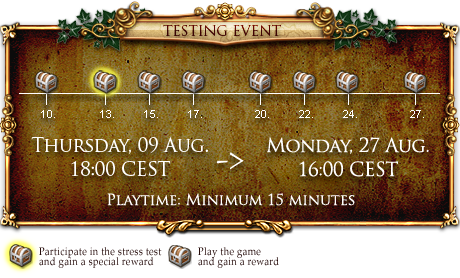 The Settlers Online testing event