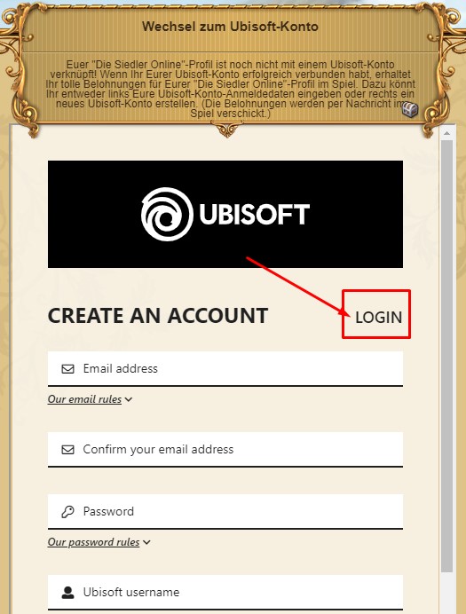 Ubisoft Login - Schritt für Schritt
