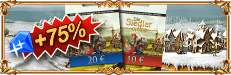 75% Bonus auf 'Die Siedler Online' Prepaid-Karten