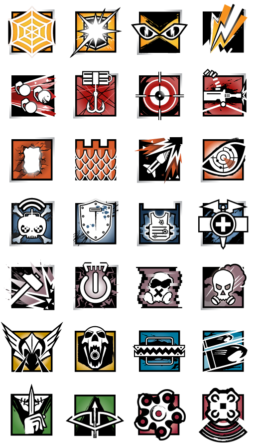 List of all operator icons. : r/Rainbow6