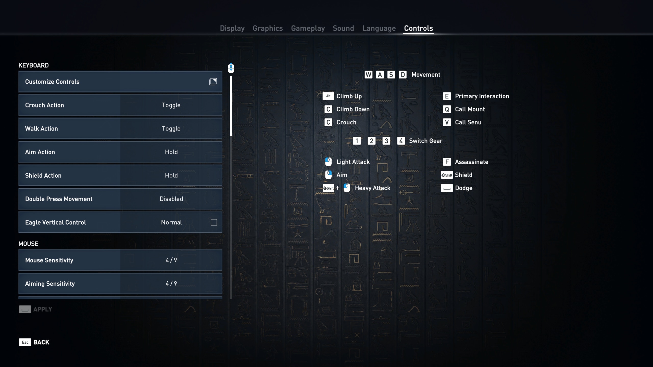 Customizing control schemes in Assassin's Creed: Origins | Help
