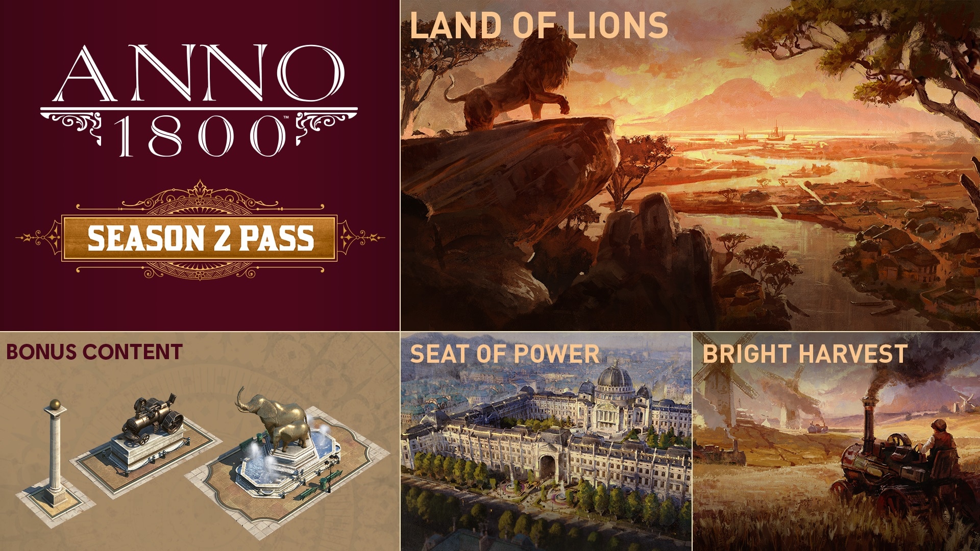 Anno 1800 All Dlcs Contents of the Anno 1800 Season 2 Pass | Ubisoft Help