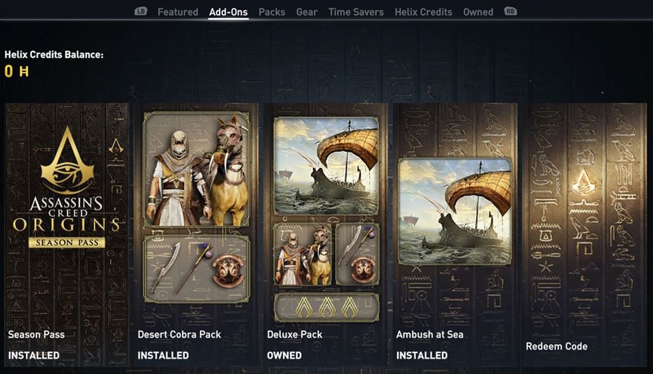 Reizende handelaar astronomie Tegen Redeeming bonus content codes in-game in Assassin's Creed: Origins |  Ubisoft Help