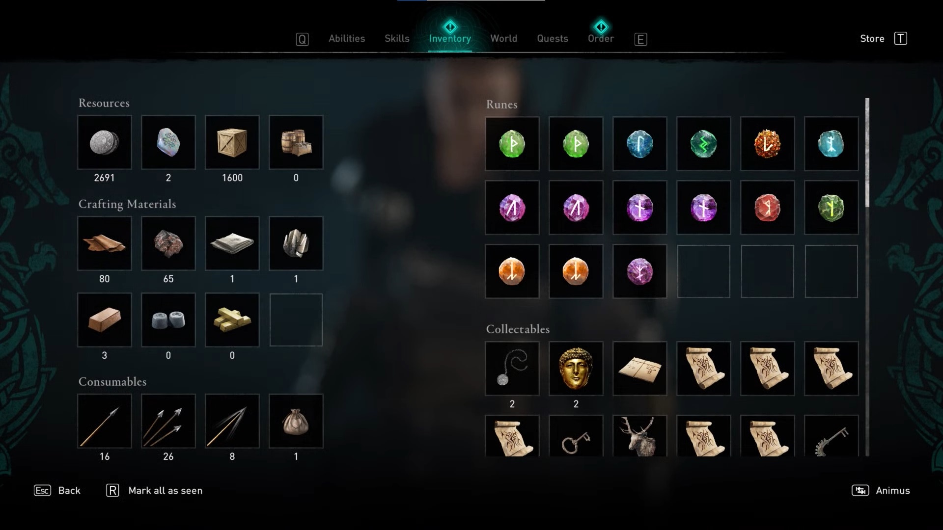 Assassin's Creed Valhalla - Inventory Editor - Helix Items - Load