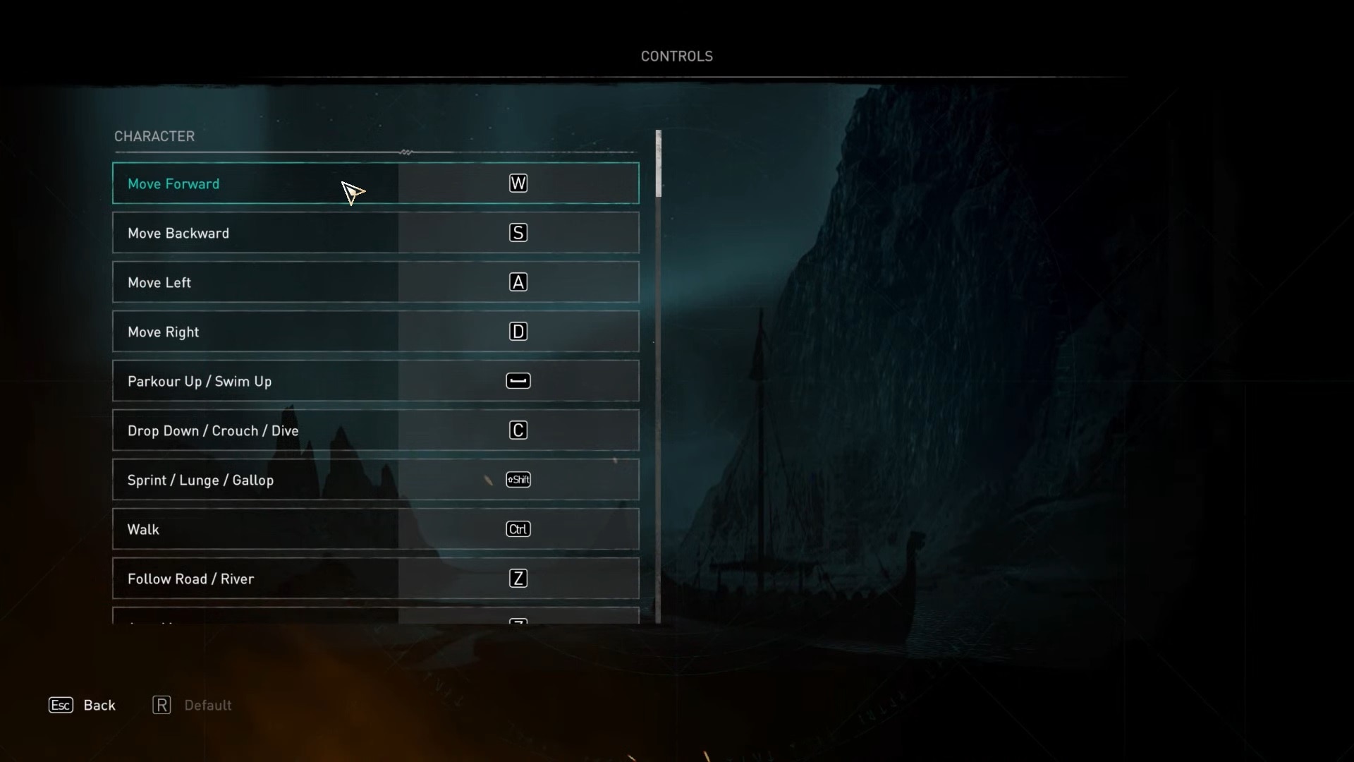 Key mapping in Assassin's Creed Valhalla Ubisoft Support