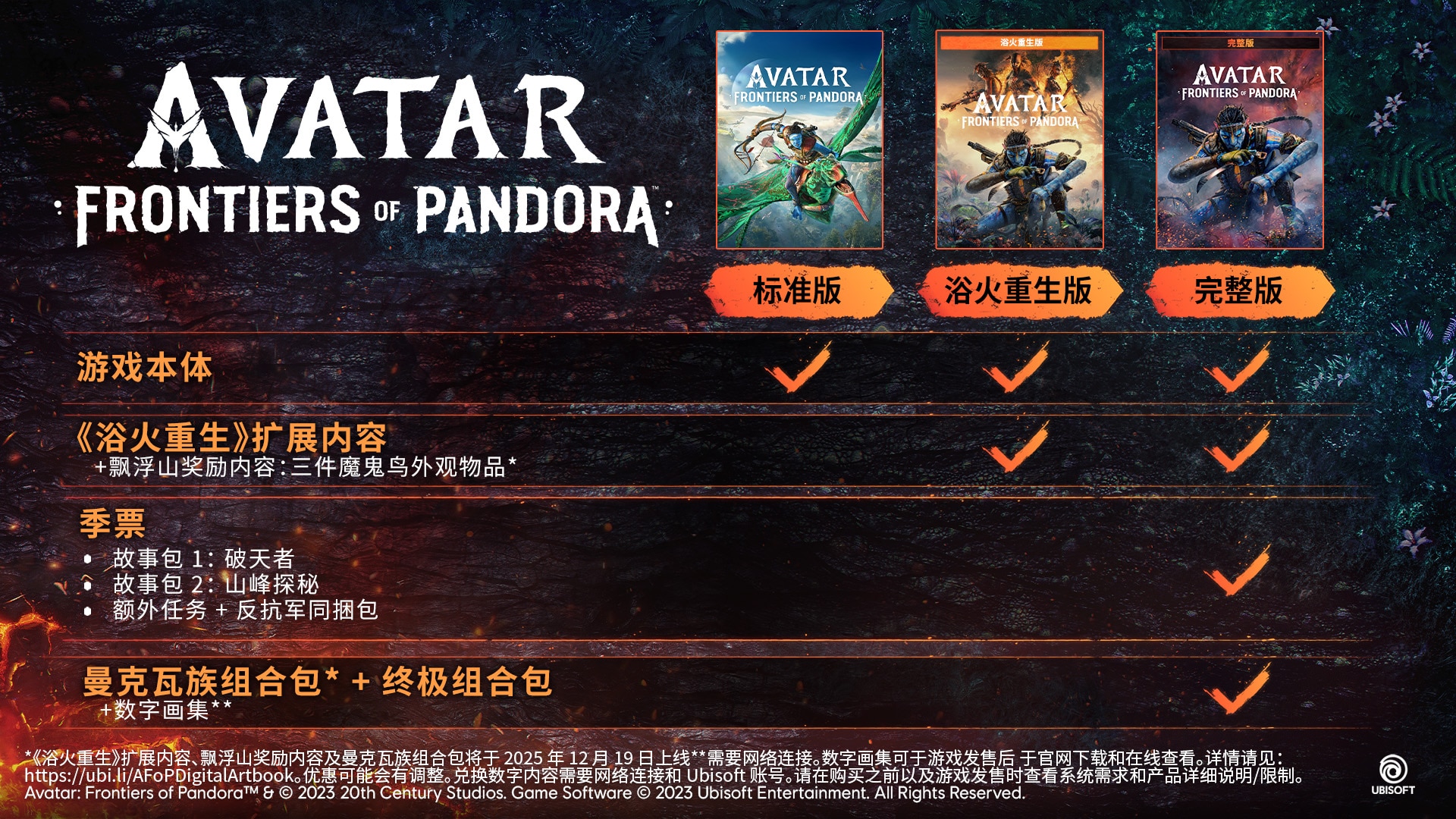 阿凡达：潘多拉边境》版本内容| Ubisoft Help