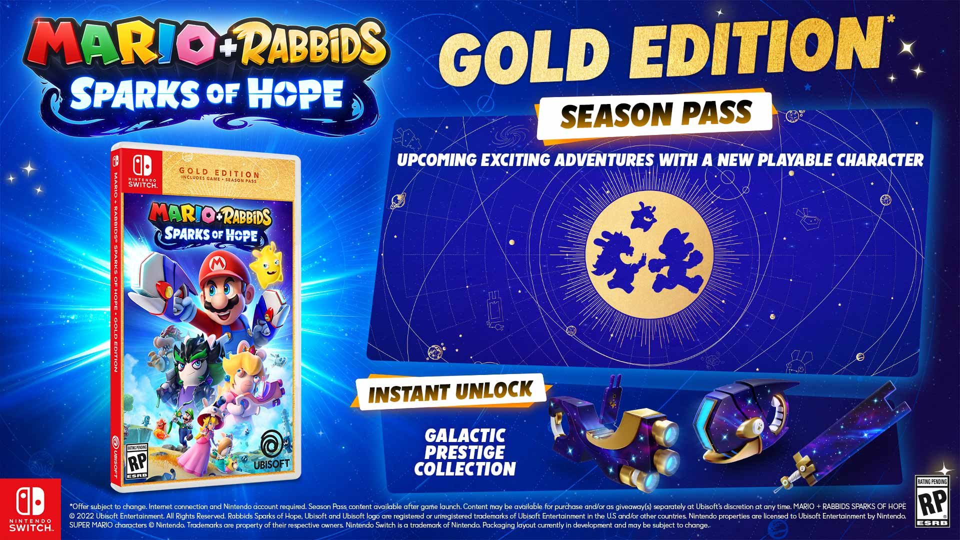 Contents of Mario + Rabbids Sparks of Hope editions