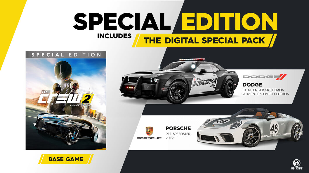 Contents of The Crew 2 editions | Help