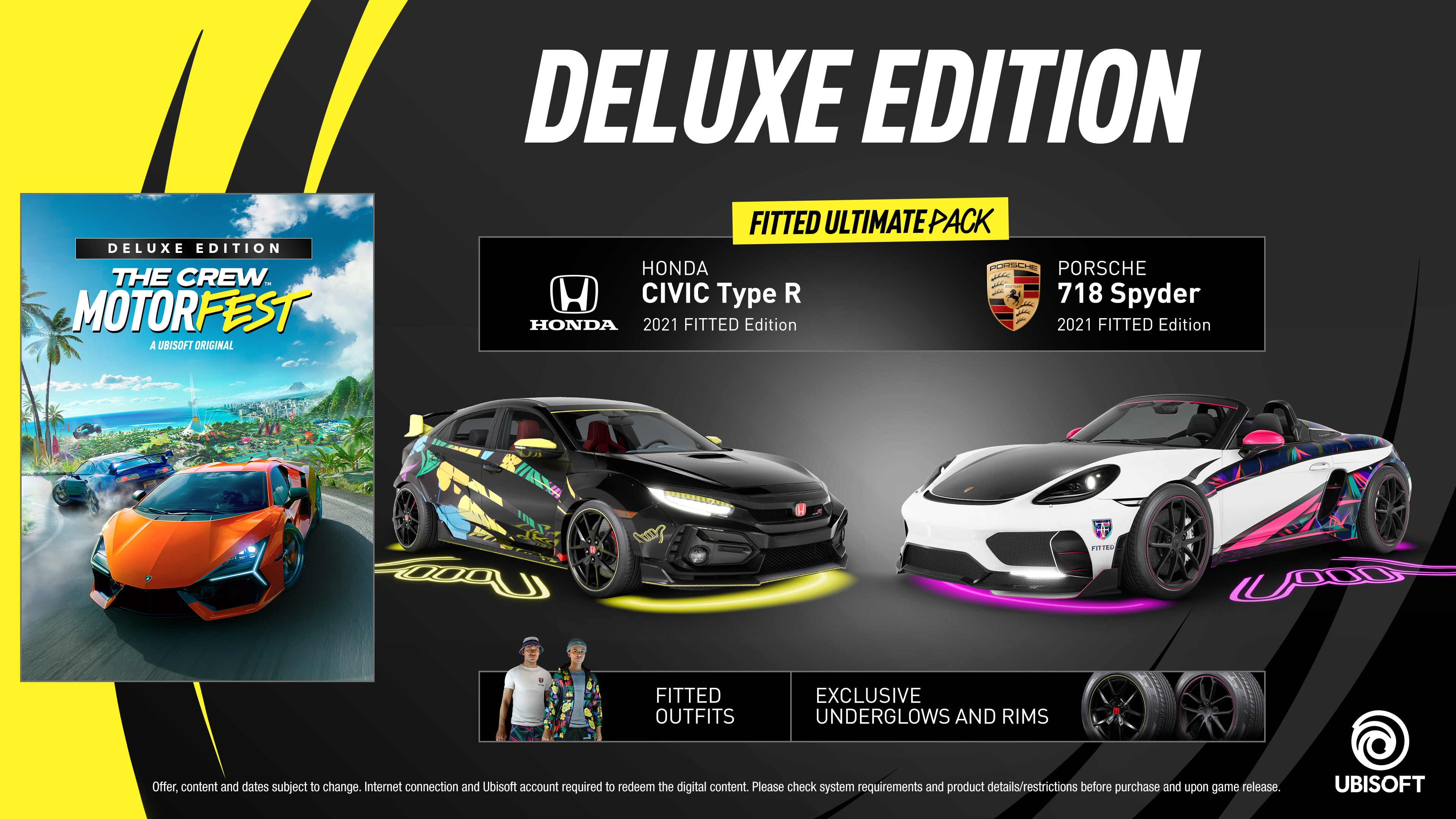 Contents of The Crew Motorfest editions