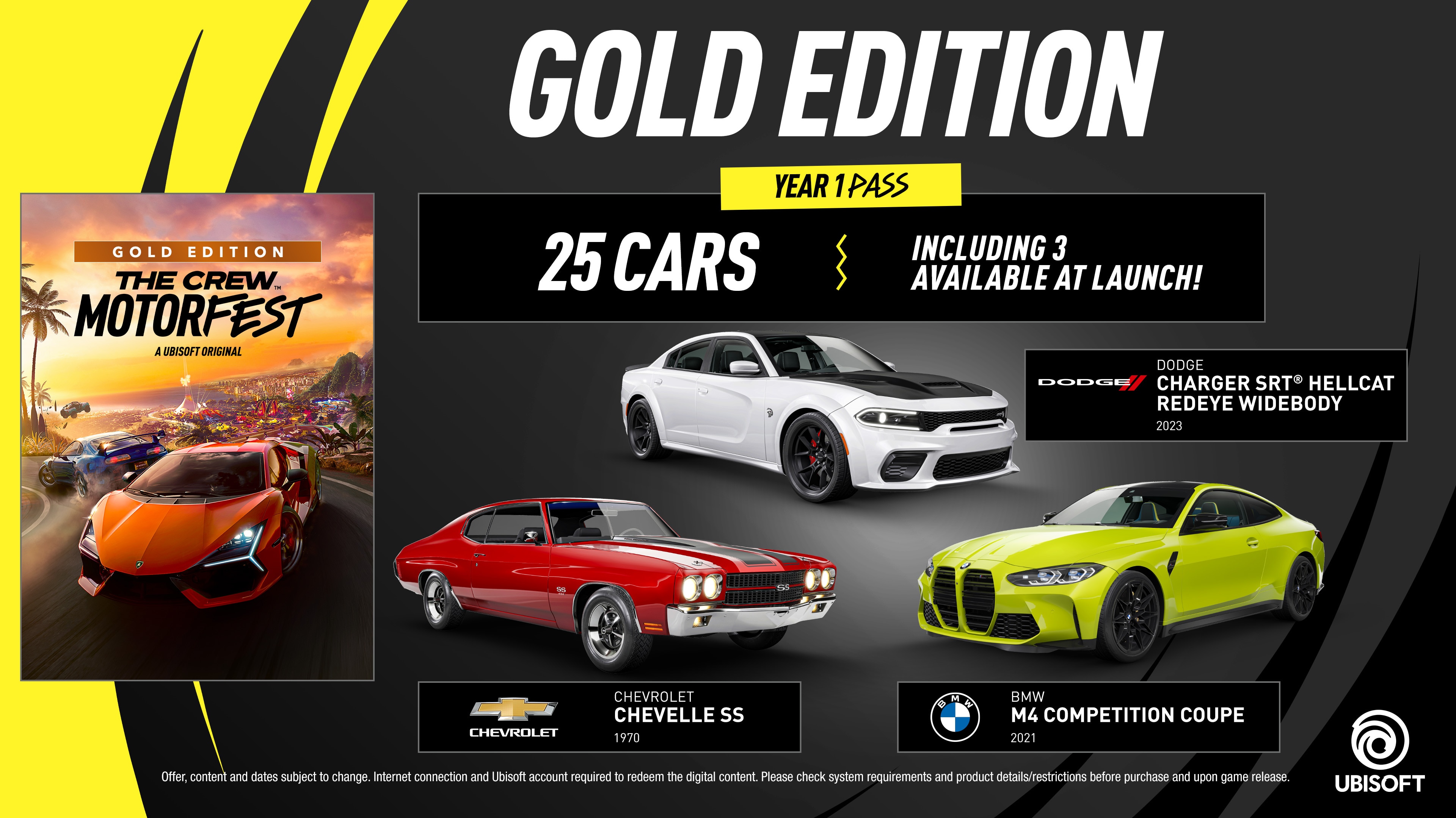 Contents of The Crew Motorfest editions