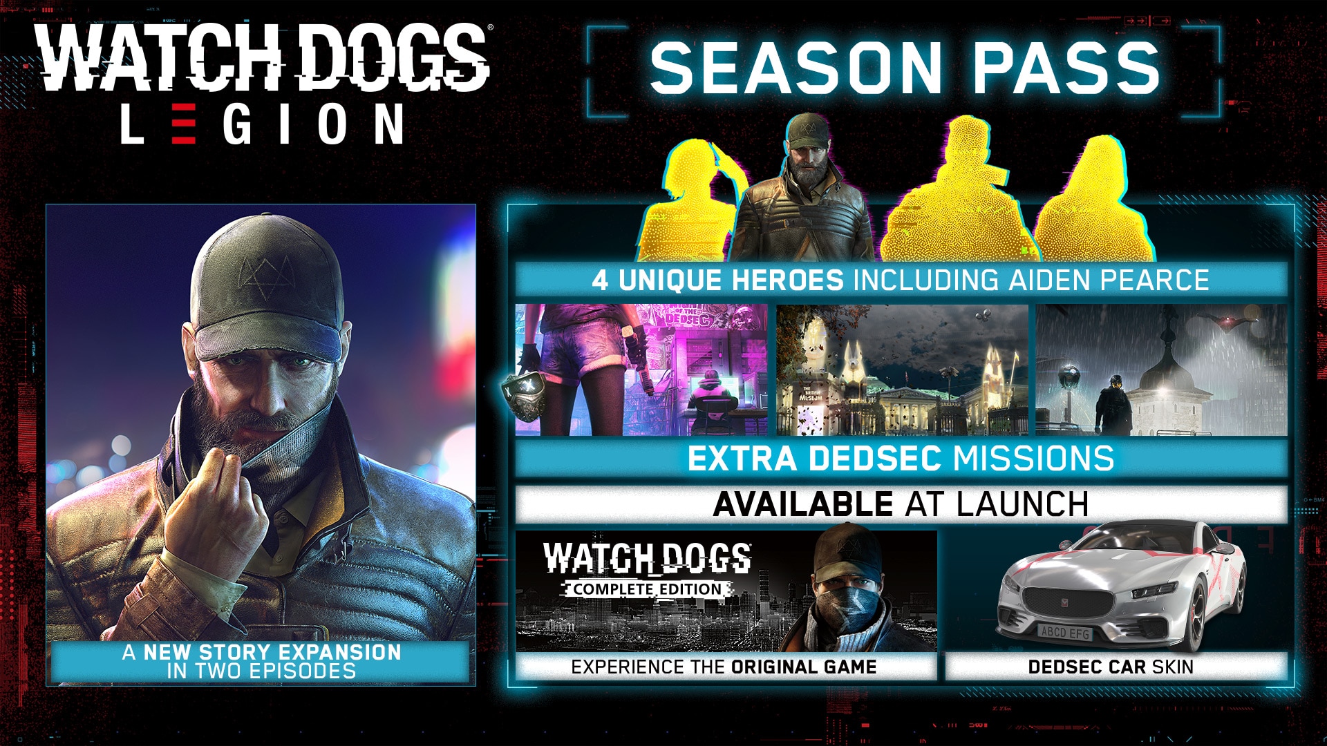 lokalisere lindre Forstyrrelse Contents of the Watch Dogs: Legion Season Pass | Ubisoft Help